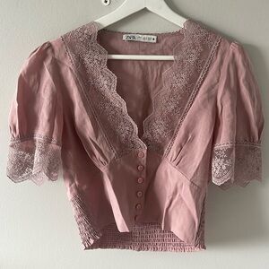 Zara lace top
